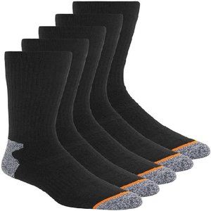 NWT Weatherproof Vintage Men's Outdoor Wool Blend Crew Sock -5PK Black